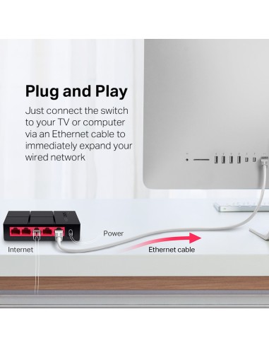 Switch Desktop 5-Porte 10/100/1000Mbps - Mercusys MS105G Mercusys
