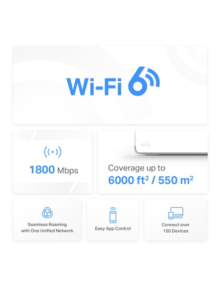 Sistema Mesh Wi-Fi 6 AX1800 3 Pack Mercusys Mercusys