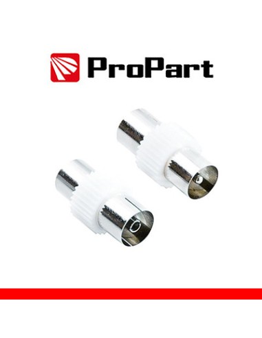 Adattatore antenna TV 75 Î© Spina - Presa 9.5mm PROPART
