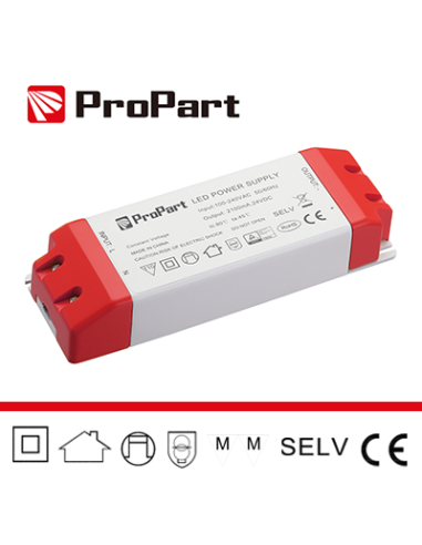 Alimentatore IP20 24V 320W 13.3A Dimensioni: 210*80*36mm PROPART