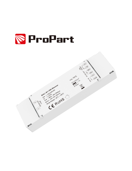 Dimmer DALI 1CH*10A, 0/1-10V 100-240VAC PROPART