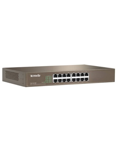 Tenda Switch 16 Porte 10/100 Metal case rack mountable PnP TENDA