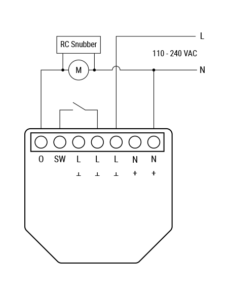 Shelly RC Snubber - Circuito per assorbim energia Shelly